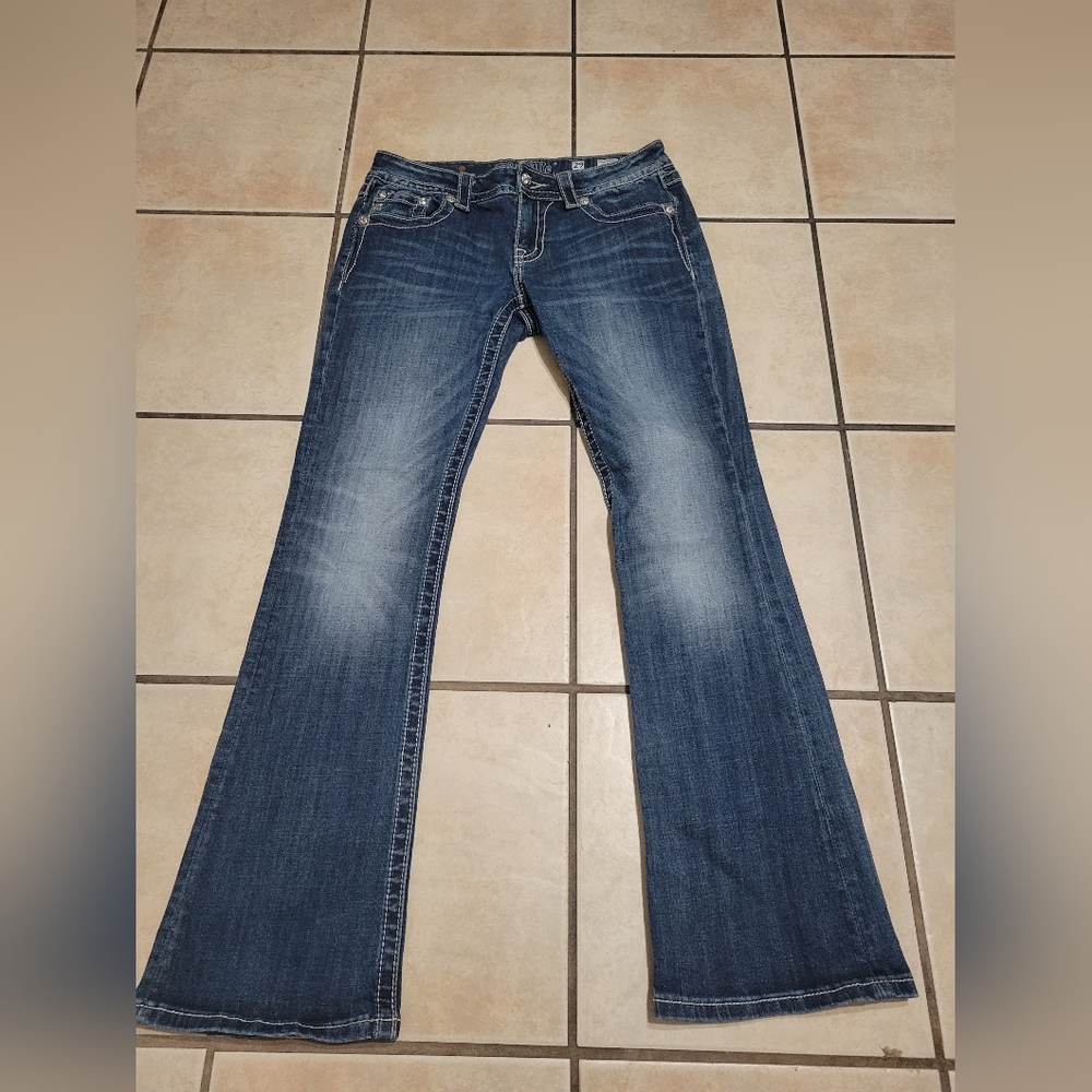 Miss Me Dark Blue Flare Jeans